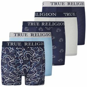 NEW True Religion Boys Underwear 5 Pack Boxer Briefs for Boys 6-18 Durable Stret